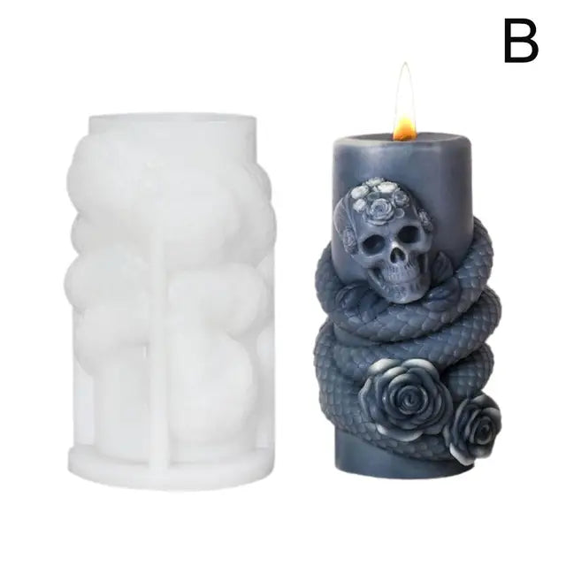 Snake Aromatherapy Candle Mold