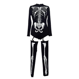 Skeleton Print Sexy Jumpsuit