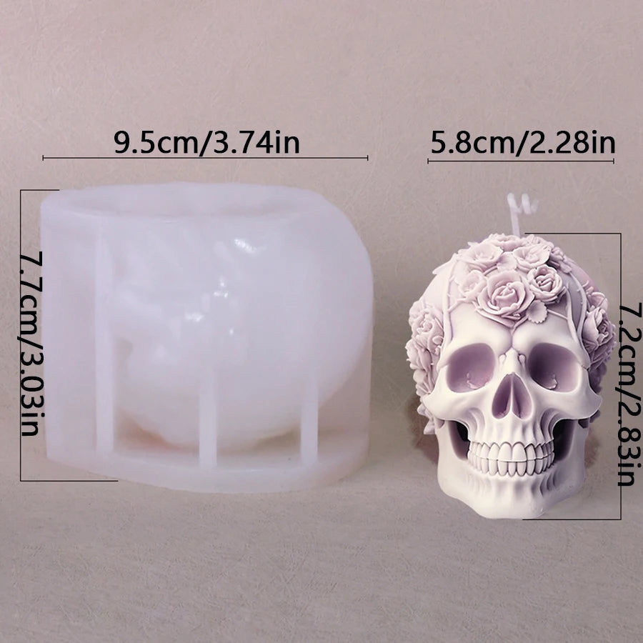 Skully Aromatherapy Candle Molds