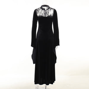 Velvet Love Black Maxi Dress