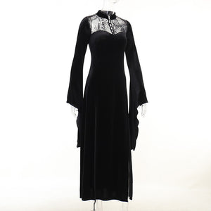 Velvet Love Black Maxi Dress