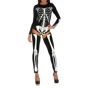 Skeleton Print Sexy Jumpsuit