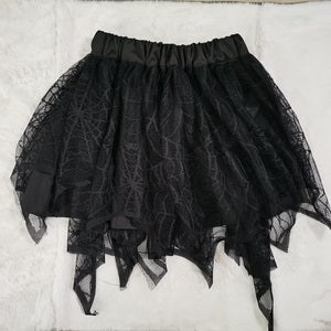 Spider Web Asymmetrical Skirt