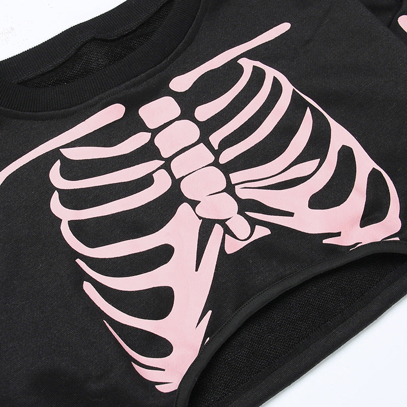 Pink Skeleton Bodysuit