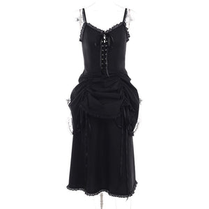 Witch Tituba Lace Up Dress