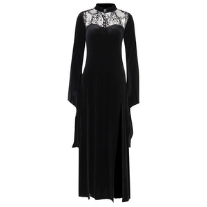 Velvet Love Black Maxi Dress