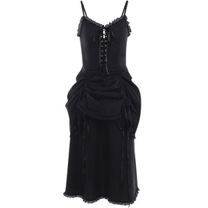 Witch Tituba Lace Up Dress