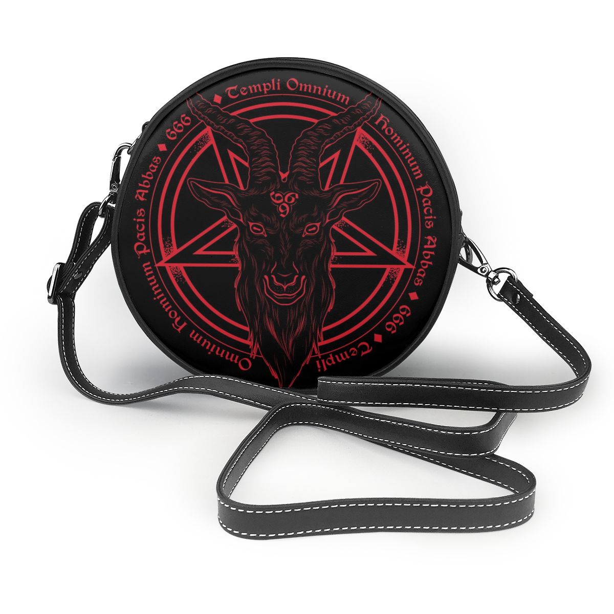 Baphomet Print Messenger Bag