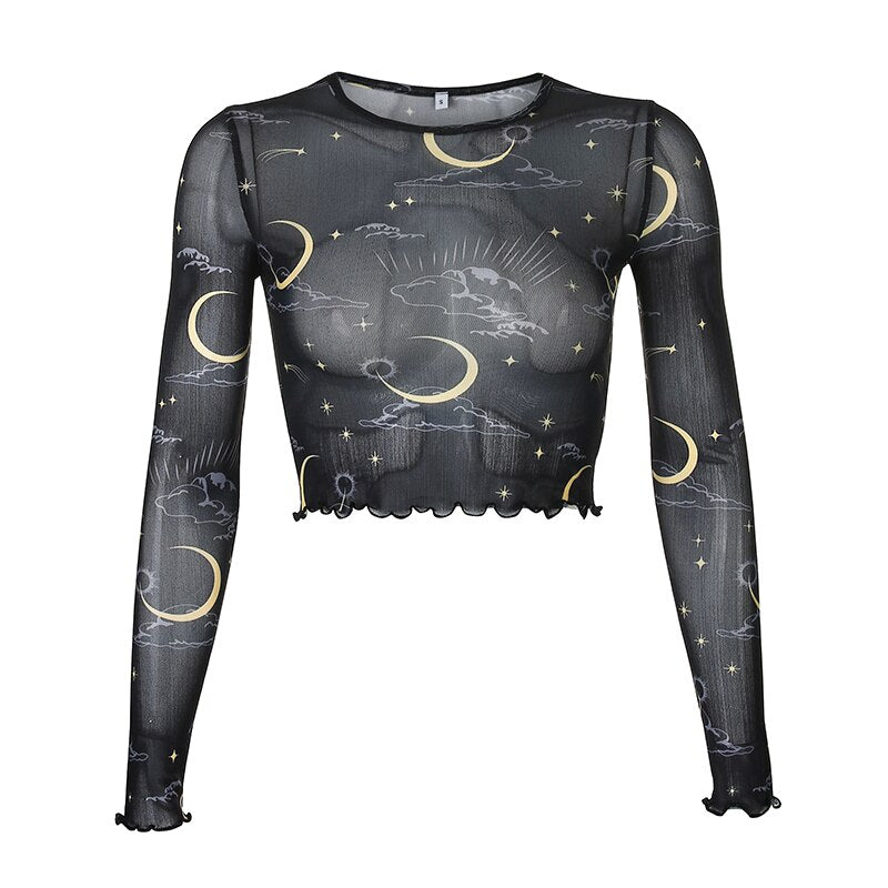 Night Sky Print T-Shirt