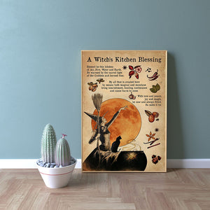 "A Witch's Kitchen Blessing" Wall Poster