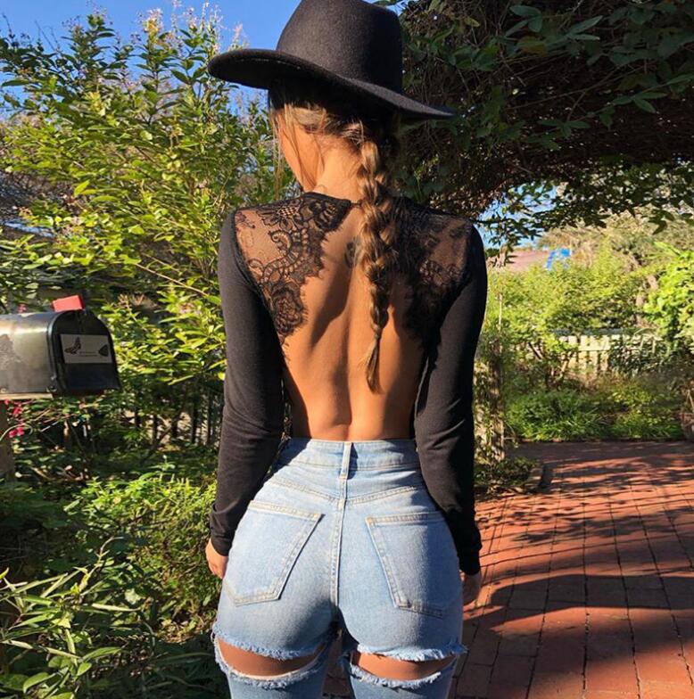 Backless Lace Bodysuit