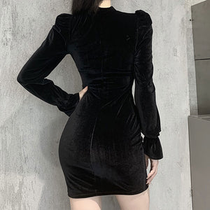 Witch Bellatrix Velvet Mini Dress