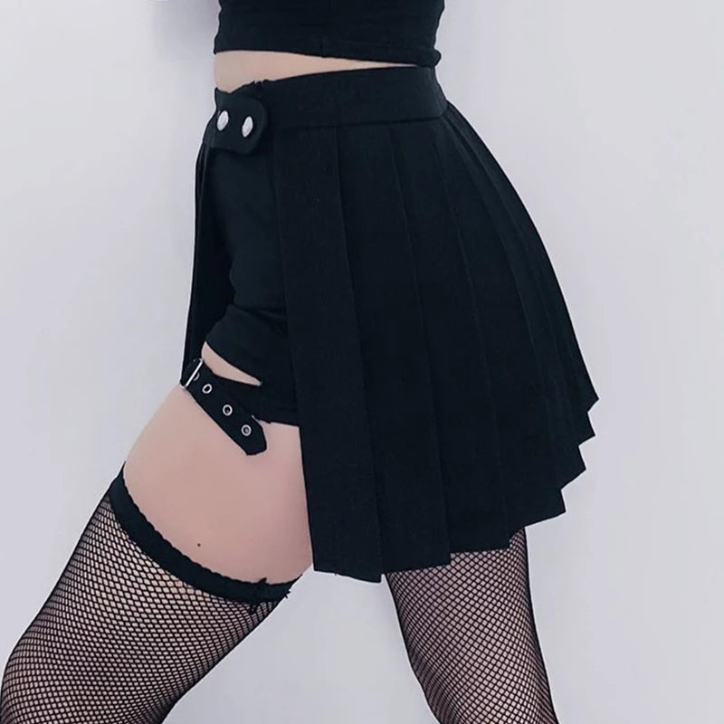 Rivet Design Mini Skirt