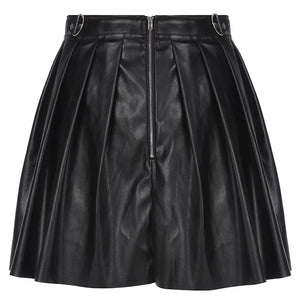 Casual Leather Skirt