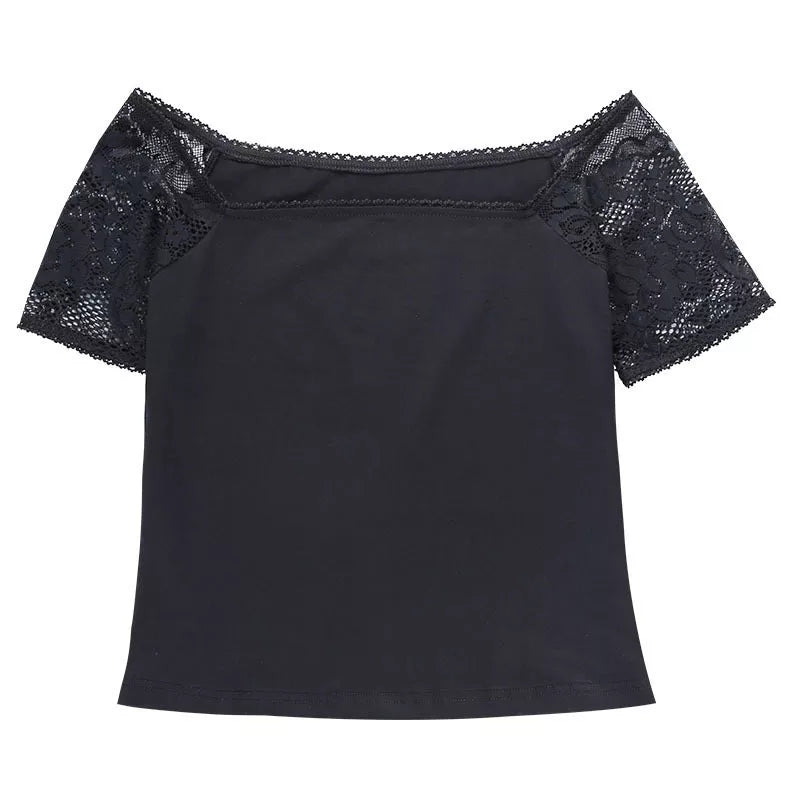 Lace Sleeved T-Shirt