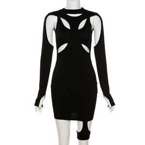 Cut Out Design Mini Dress