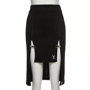 Double Slit Mini Skirt