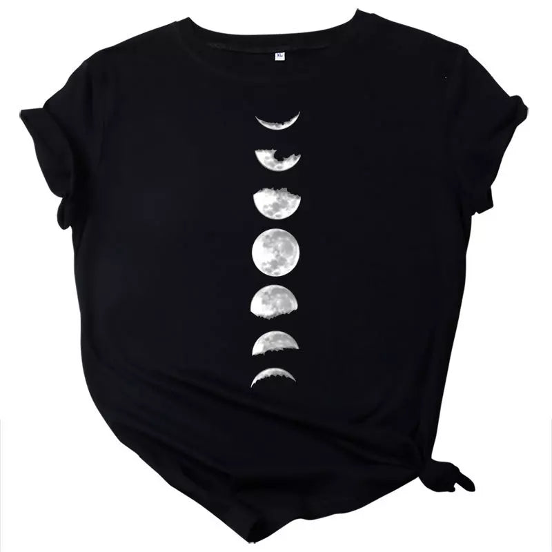 Moon Planet Print T- Shirt