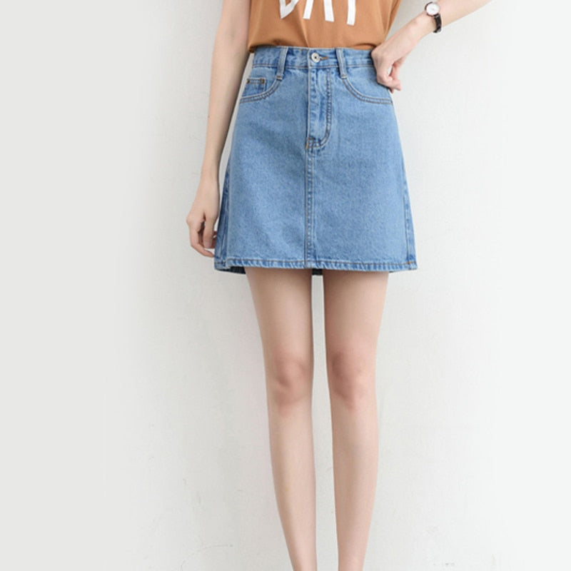 Mini Jean Skirt