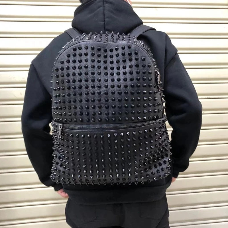 Rivet Leather Backpack