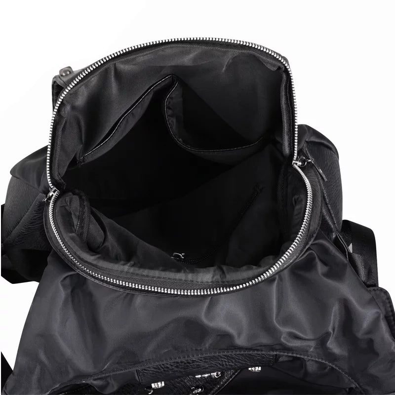 Skull Head Hooded Backpack