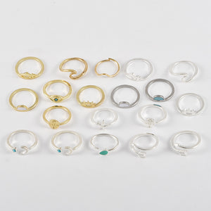 Moon Ring Set