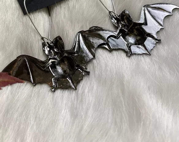 Black Bat Earrings