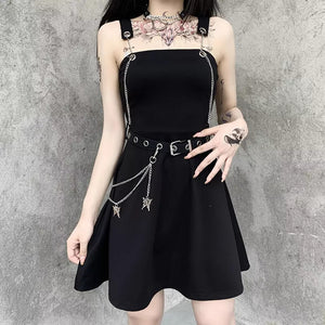 Mini Dress With Chain Detail