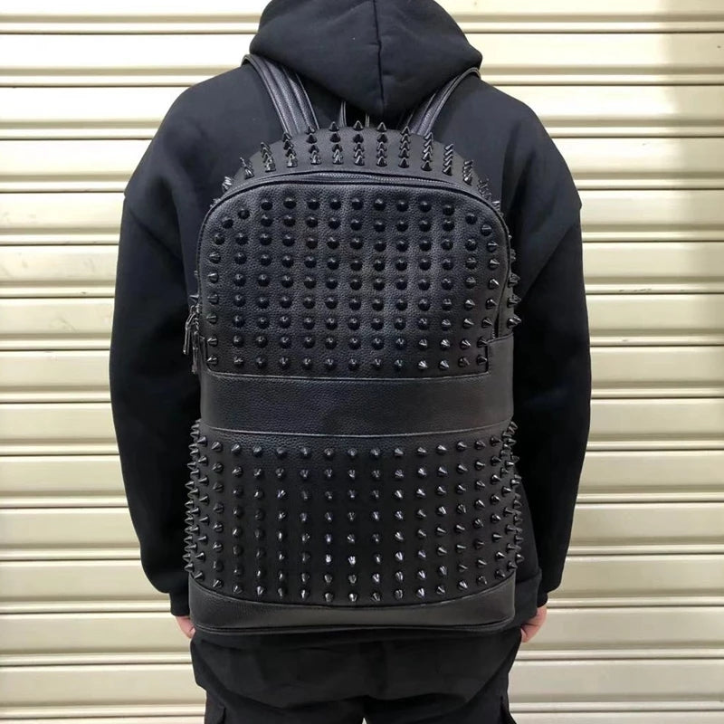 Rivet Leather Backpack