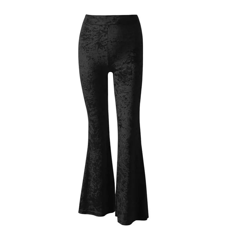 Velvet Flare Trousers