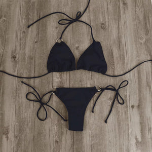 Tie Waist Bikini Set