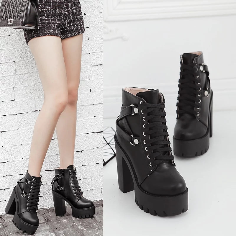 Lace-up Boots