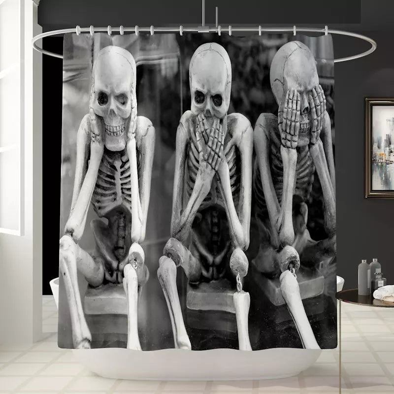 Confused Skeletons Print Tapestry