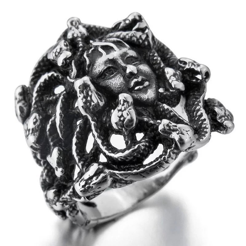 Snake Hair Figure Ring