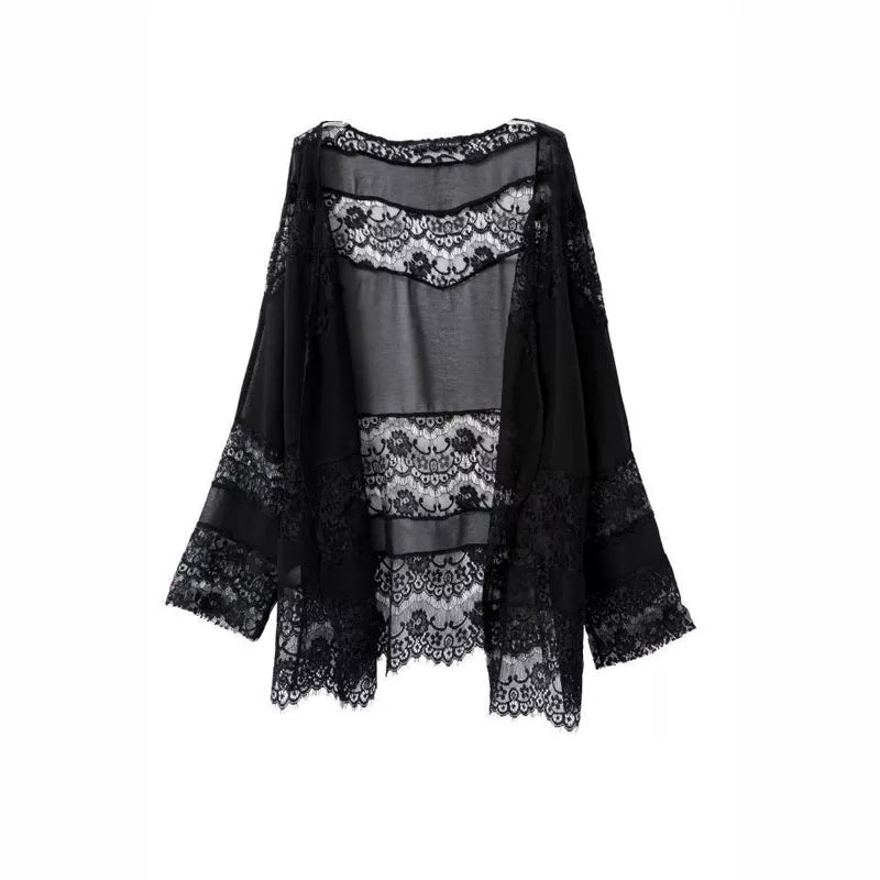 Lace Detail Kimono