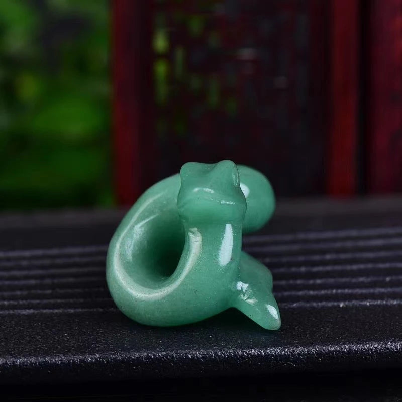 Natural Crystal Snake Figurine