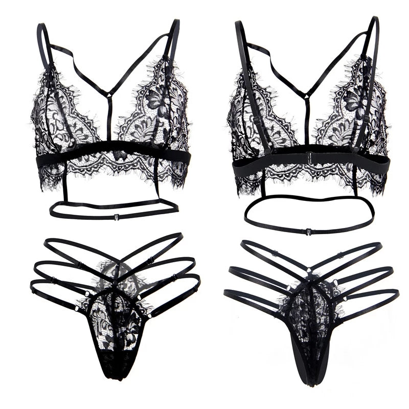 Lace Transparent Lingerie Set