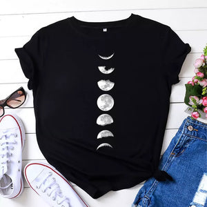 Moon Planet Print T- Shirt