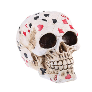 Poker Skull Shaped Ornament