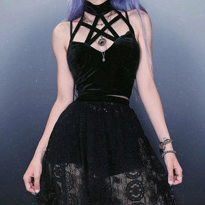 Kirki Backless Pentagram Top