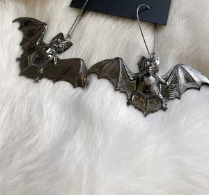 Black Bat Earrings