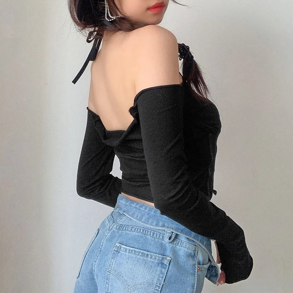 Off Shoulder Crop Top