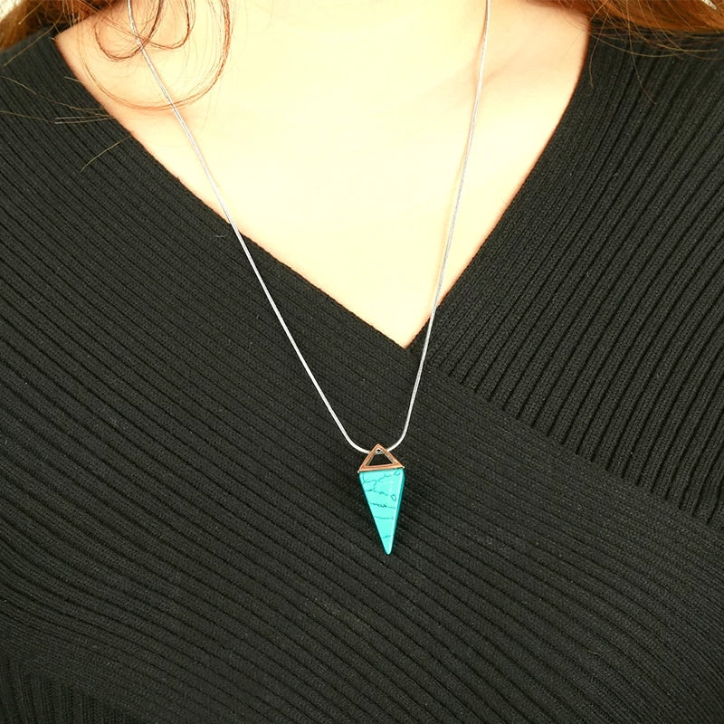 Conical Shaped Stone Pendant