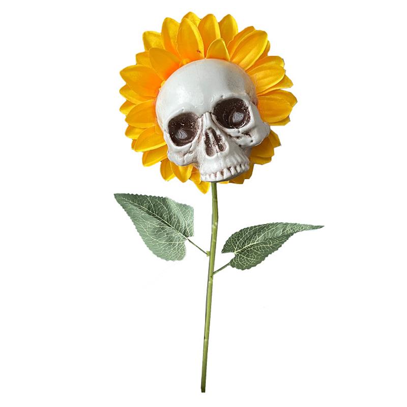 Skull Sunflower Decor