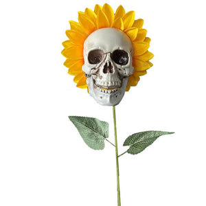 Skull Sunflower Decor