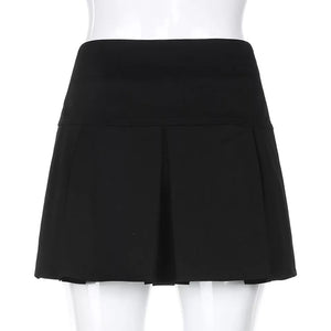 Double Belted Mini Skirt