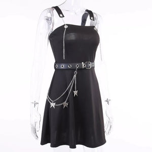 Mini Dress With Chain Detail