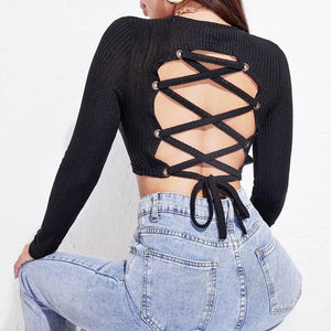 Criss Cross Back Sweater