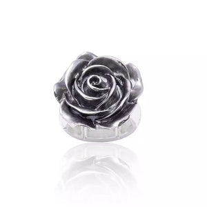 Silver Rose Ring