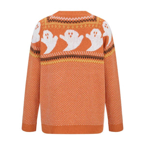 Ghosts Print Sweater